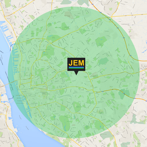 JEM CENTRES delivery area